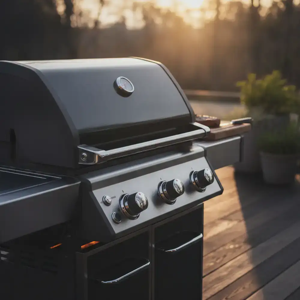 Hochwertiger Gasgrill aus Edelstahl